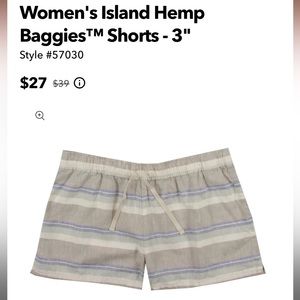 Women's Island Hemp Baggies™ Shorts - 3"
Style #57030